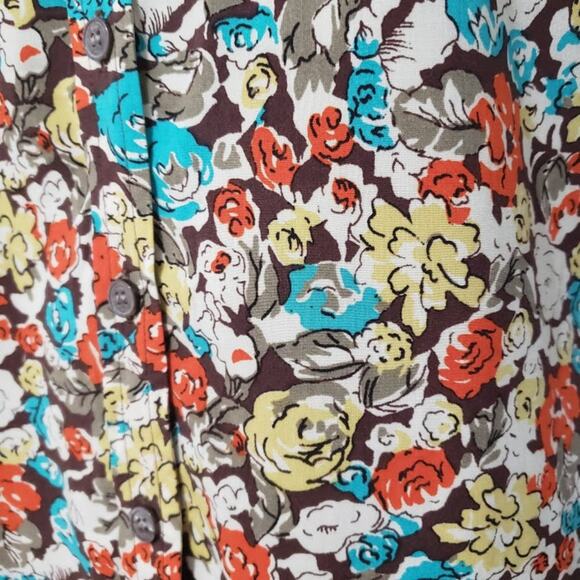 Two by Vince Camuto Floral Sleeveless Blouse M - Picture 7 of 9